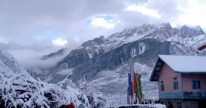 Lachung Snowfall